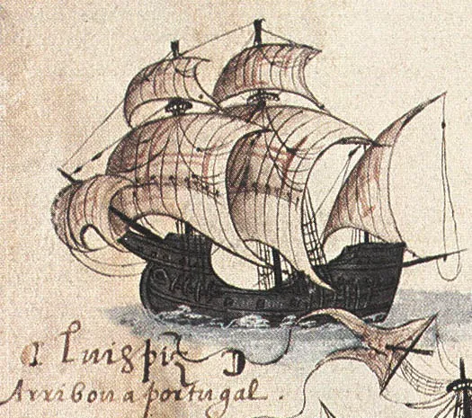 Carrack of Luís Pires from the Second Portuguese India Armada