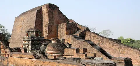 Nalanda Mahavihara (university), located in the ancient kingdom of Magadha.(Present Bihar) 